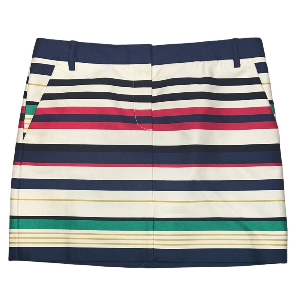 JCREW Miniskirt Striped Size 6